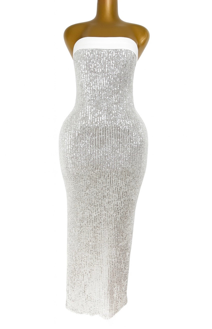 Sequin Evening Dress - ALOZ